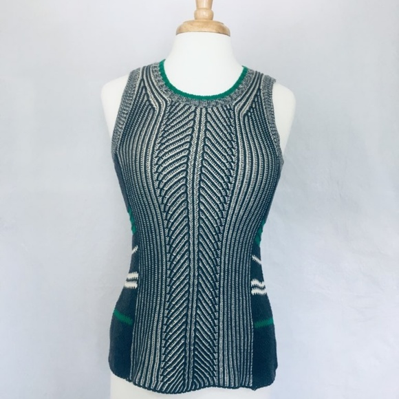 3/$15 CAbi Trident Knit Sleeveless Sweater Tunic - Picture 4 of 7